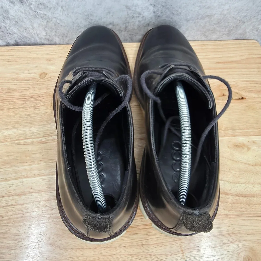Ecco Jeremy Derby Shoes Mens 43 US 9 - 9.5 Black Hybrid Oxford  Casual Sneaker